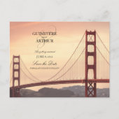 San Francisco Golden Gate Wedding Save the Date Aankondigingskaart (Voorkant)