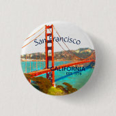 San Francisco GoldenGate Ronde Button 3,2 Cm (Voorkant)