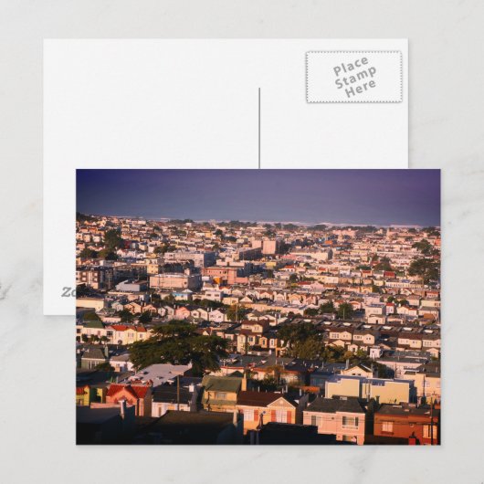 San Francisco Grandview Park Uitzicht #2 Briefkaar Briefkaart (Voorkant / Achterkant)