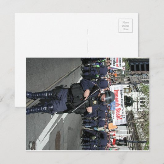 San Francisco Gulf War Protest Briefkaart (Voorkant / Achterkant)