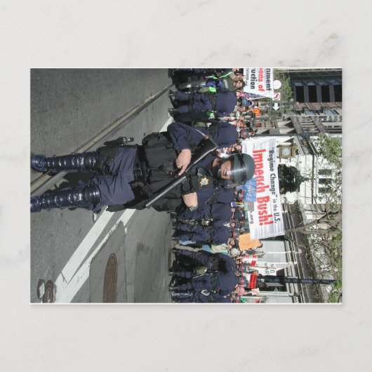 San Francisco Gulf War Protest Briefkaart (Voorkant)