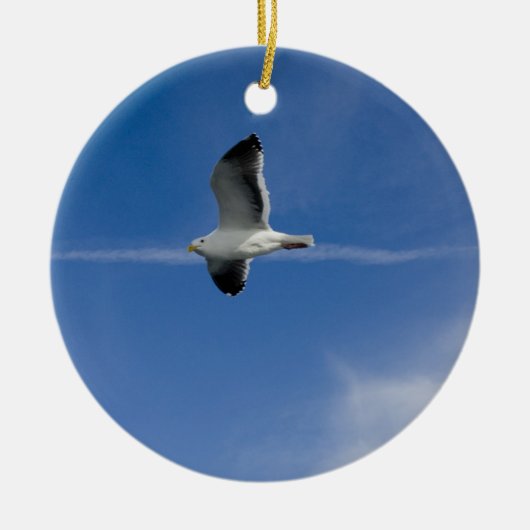 San Francisco Gull Keramisch Ornament (Voorkant)