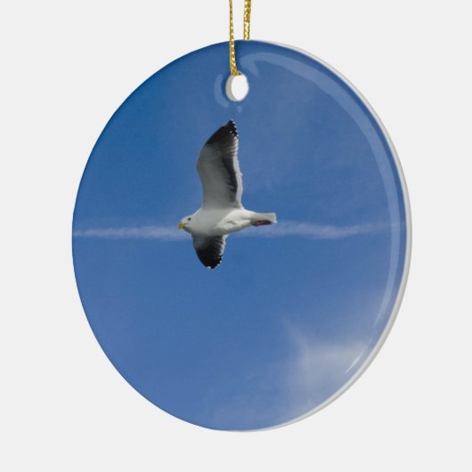 San Francisco Gull Keramisch Ornament (Links)