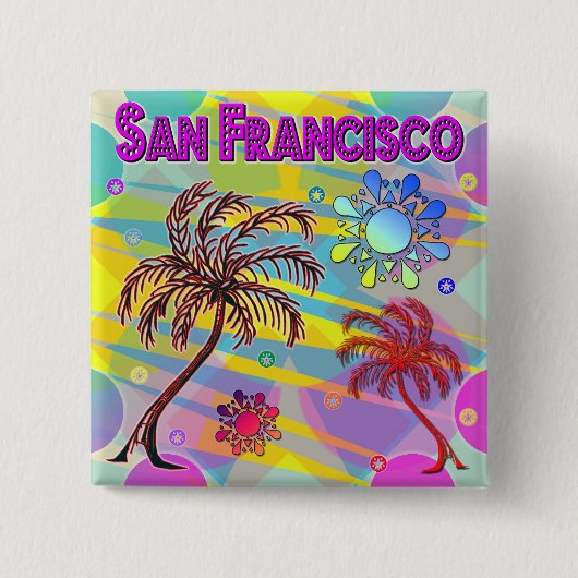 San Francisco Happy en Hope Button (Voorkant)