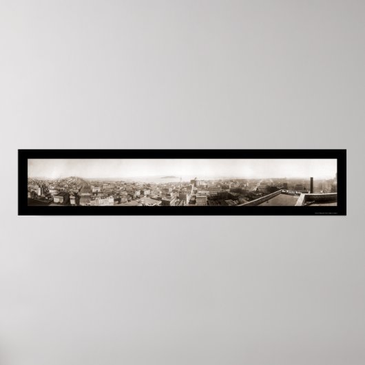 San Francisco Harbour Foto 1920 Poster (Voorkant)