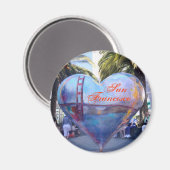 San Francisco Heart Magneet (Voorkant / Achterkant)