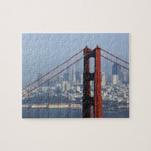San Francisco heeft de Golden Gate Bridge gezien. Legpuzzel (Horizontaal)
