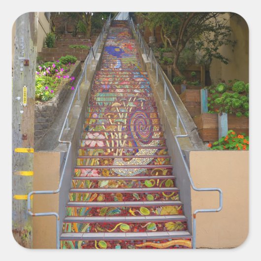 San Francisco Hidden Garden Steps #2 Stickers (Voorkant)
