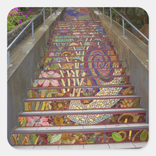 San Francisco Hidden Garden Steps #3 Stickers (Voorkant)