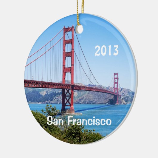 San Francisco Holiday 2 Sided Ornament (Links)
