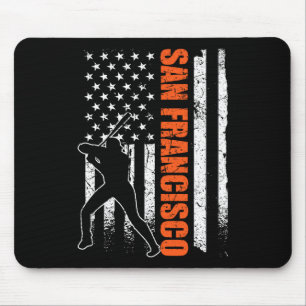 San Francisco honkbal vlag Usa vintage patriottisc Muismat