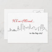 San Francisco Housewarming of verhuizen Aankondigingskaart (Voorkant / Achterkant)