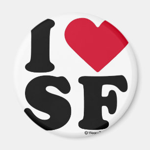 SAN FRANCISCO - "I LIVE SF" "I LIVE SAN FRANCISCO" MAGNEET