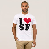 SAN FRANCISCO - "I LIVE SF" "I LIVE SAN FRANCISCO" T-SHIRT (Voorkant volledig)