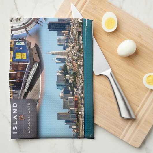 San Francisco Iconic Attractions Theedoek (Quarter Fold)