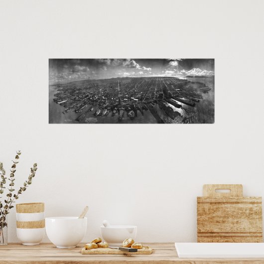 San Francisco in Ruins Poster (Keuken)