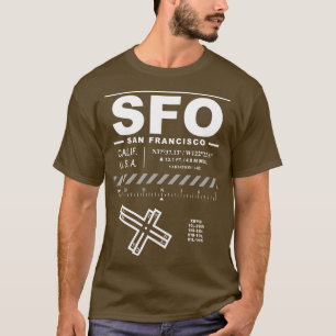 San Francisco International Airport California Bay T-shirt
