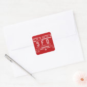 San Francisco International IATA Airport Code SFO Vierkante Sticker (Envelop)