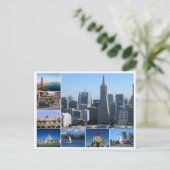 San Francisco is een stad die door heel Amerika re Briefkaart (Staand voorkant)