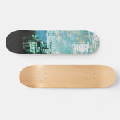 San Francisco Island_cyan Persoonlijk Skateboard (Horizontaal)