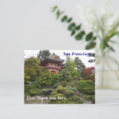 San Francisco Japans Tea Garden Briefkaart (Staand voorkant)