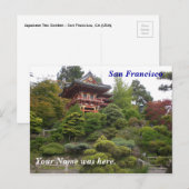 San Francisco Japans Tea Garden Briefkaart (Voorkant / Achterkant)