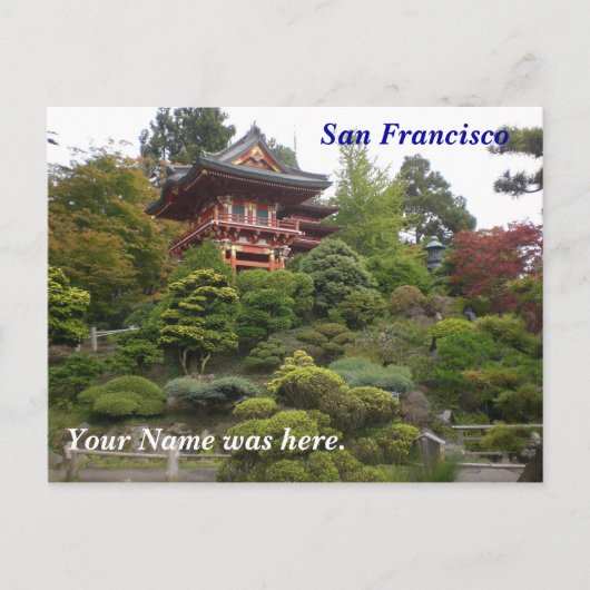 San Francisco Japans Tea Garden Briefkaart (Voorkant)