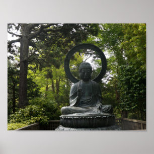 San Francisco Japans Tea Garden Buddha Poster
