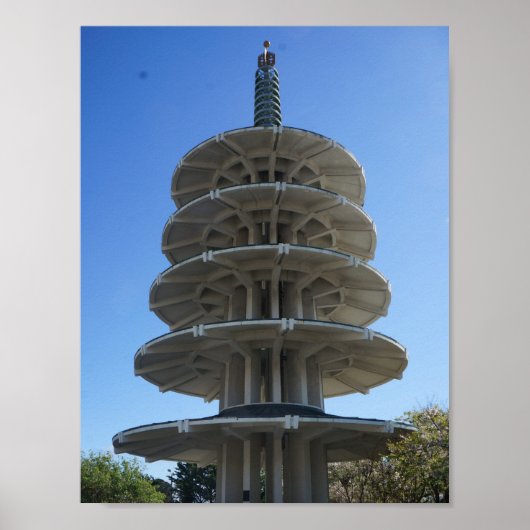 San Francisco Japtown Peace Pagoda Poster (Voorkant)