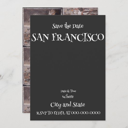 SAN FRANCISCO KAART (Voorkant / Achterkant)