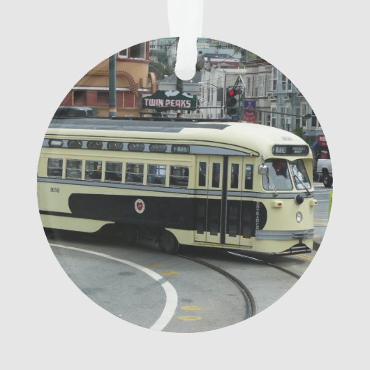 San Francisco kabelauto Ornament (achterkant)