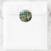 San Francisco kabelbaan Ronde Sticker (Tas)