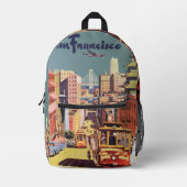  San Francisco kabelbanen reizen Poster Art Bedrukte Rugzak (Voorkant)