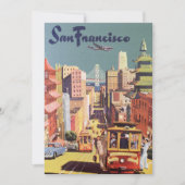  San Francisco kabelbanen reizen Poster Art Kaart (Voorkant)