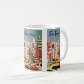  San Francisco kabelbanen reizen Poster Art Koffiemok (Voorkant rechts)