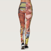 San Francisco kabelbanen reizen Poster Art Leggings (Achterkant)