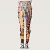 San Francisco kabelbanen reizen Poster Art Leggings (Voorkant)