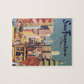  San Francisco kabelbanen reizen Poster Art Legpuzzel (Horizontaal)