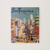  San Francisco kabelbanen reizen Poster Art Legpuzzel (Verticaal)