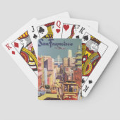 San Francisco kabelbanen reizen Poster Art Pokerkaarten (Achterkant)