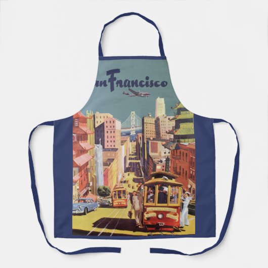  San Francisco kabelbanen reizen Poster Art Schort (Voorkant)