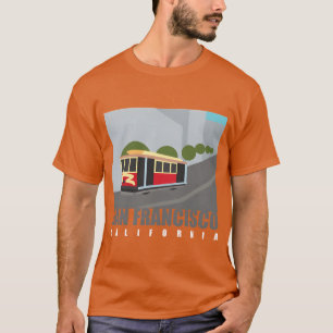 San Francisco kabelbanen voor Californische fans c T-shirt