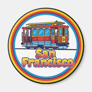 San Francisco Kabeltram Californië  Magneet