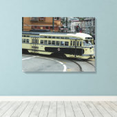 San Francisco Kabeltram Canvas Afdruk (Insitu (Houten vloer))