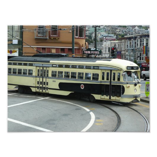 San Francisco Kabeltram Foto Afdruk (Voorkant)
