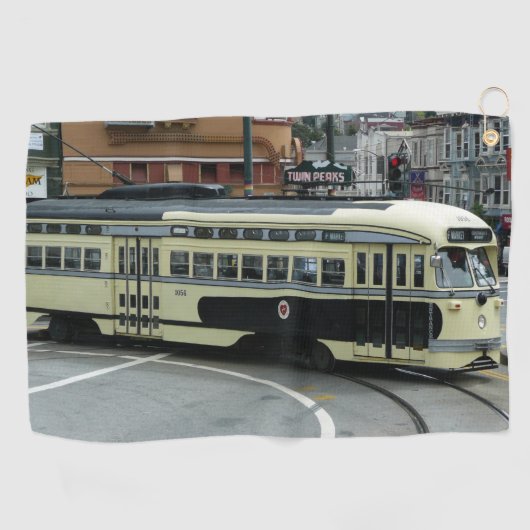 San Francisco Kabeltram Golfhanddoek (Horizontaal)