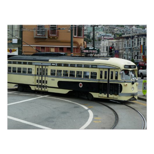San Francisco Kabeltram Poster (Voorkant)