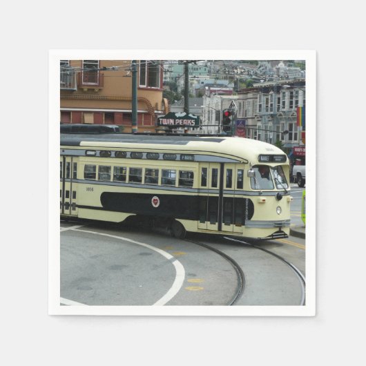 San Francisco Kabeltram Servet (Voorkant)