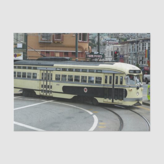 San Francisco Kabeltram Tissuepapier (Voorkant)