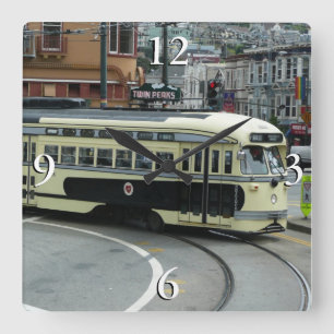 San Francisco kabeltram Vierkante Klok